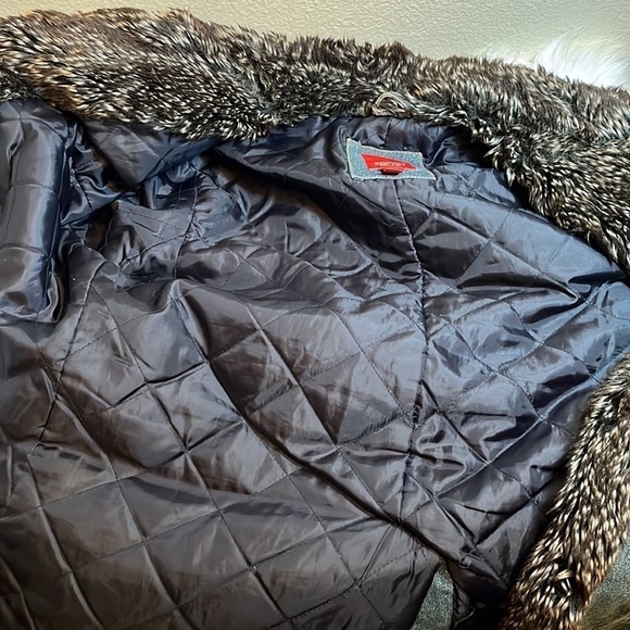 Esprit Faux Fur Lined Jean Jacket - Picture 15 of 16